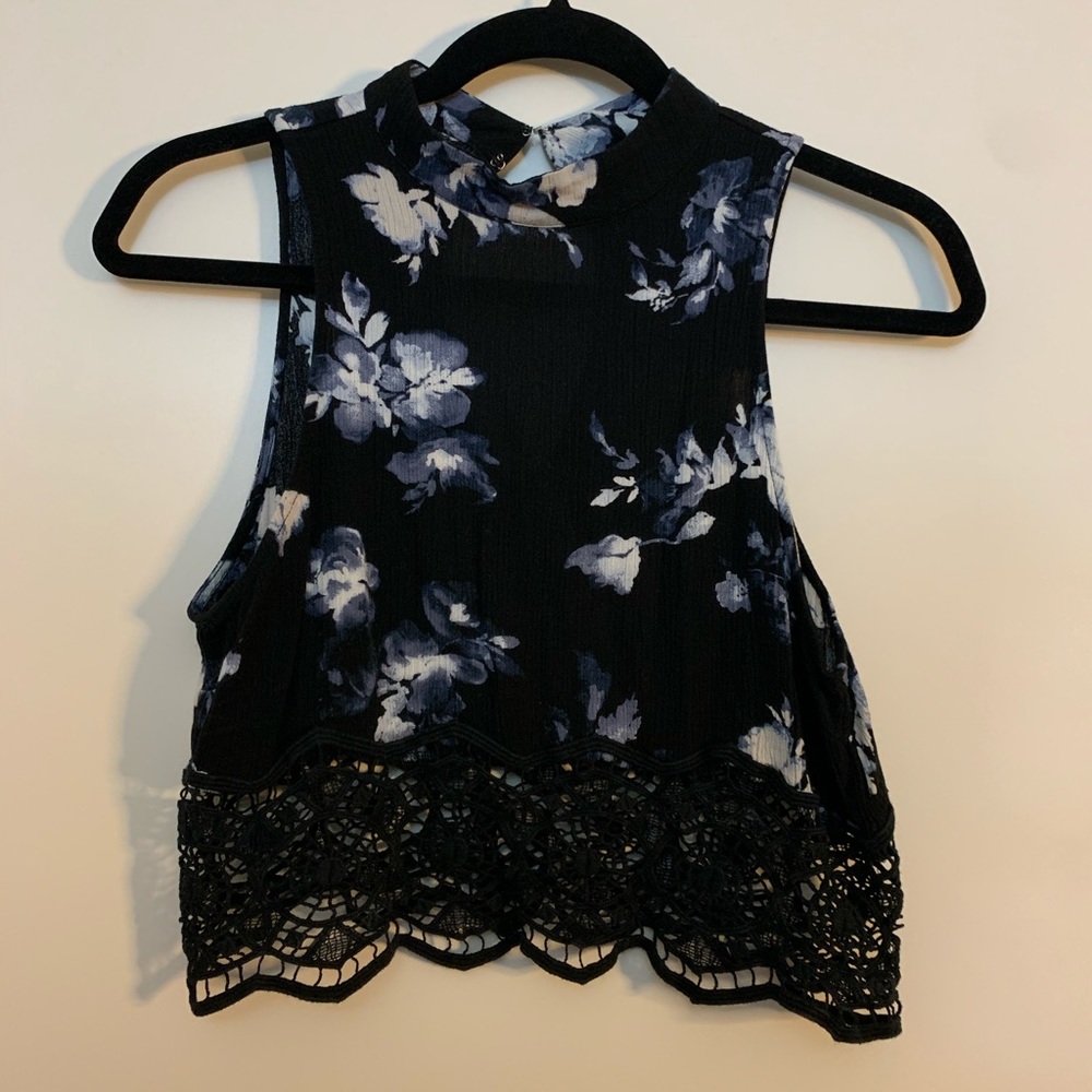 Kendall and Kylie Mock Neck Crop Top